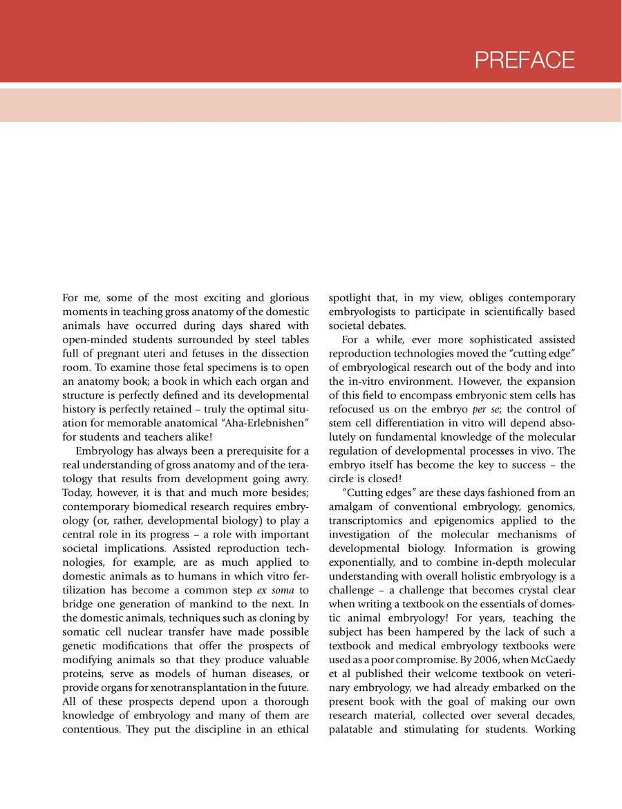 Preview page of Essentials of Domestic Animals Embryology
