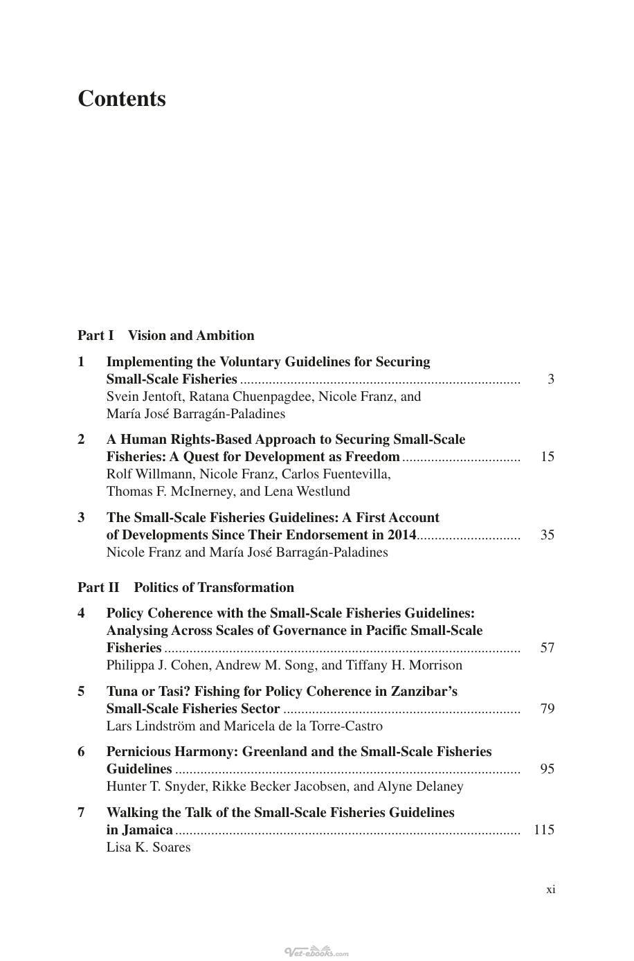 The Small Scale Fisheries Guidelines Global Implementation