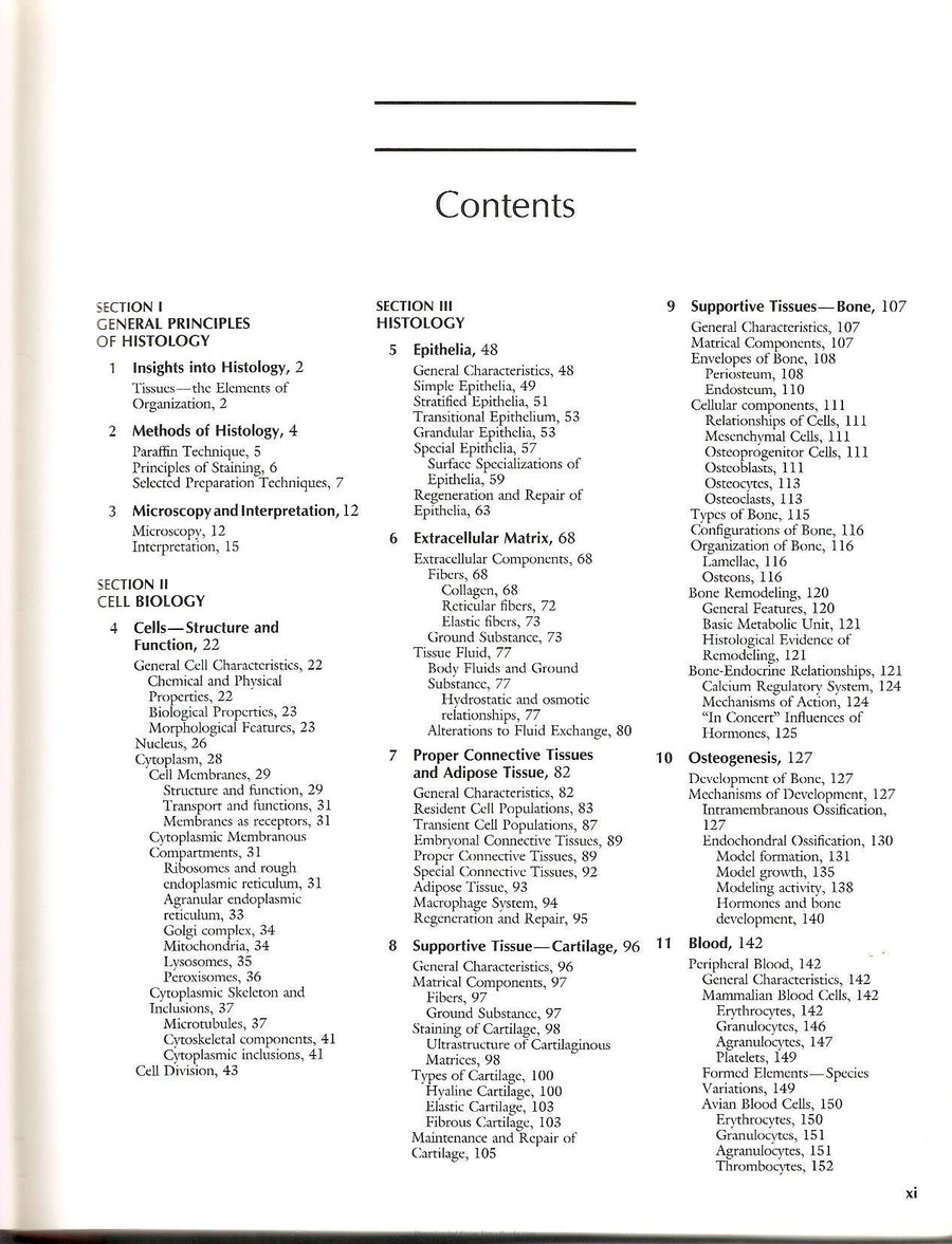 Preview page of Applied Veterinary Histology 3rd Edition