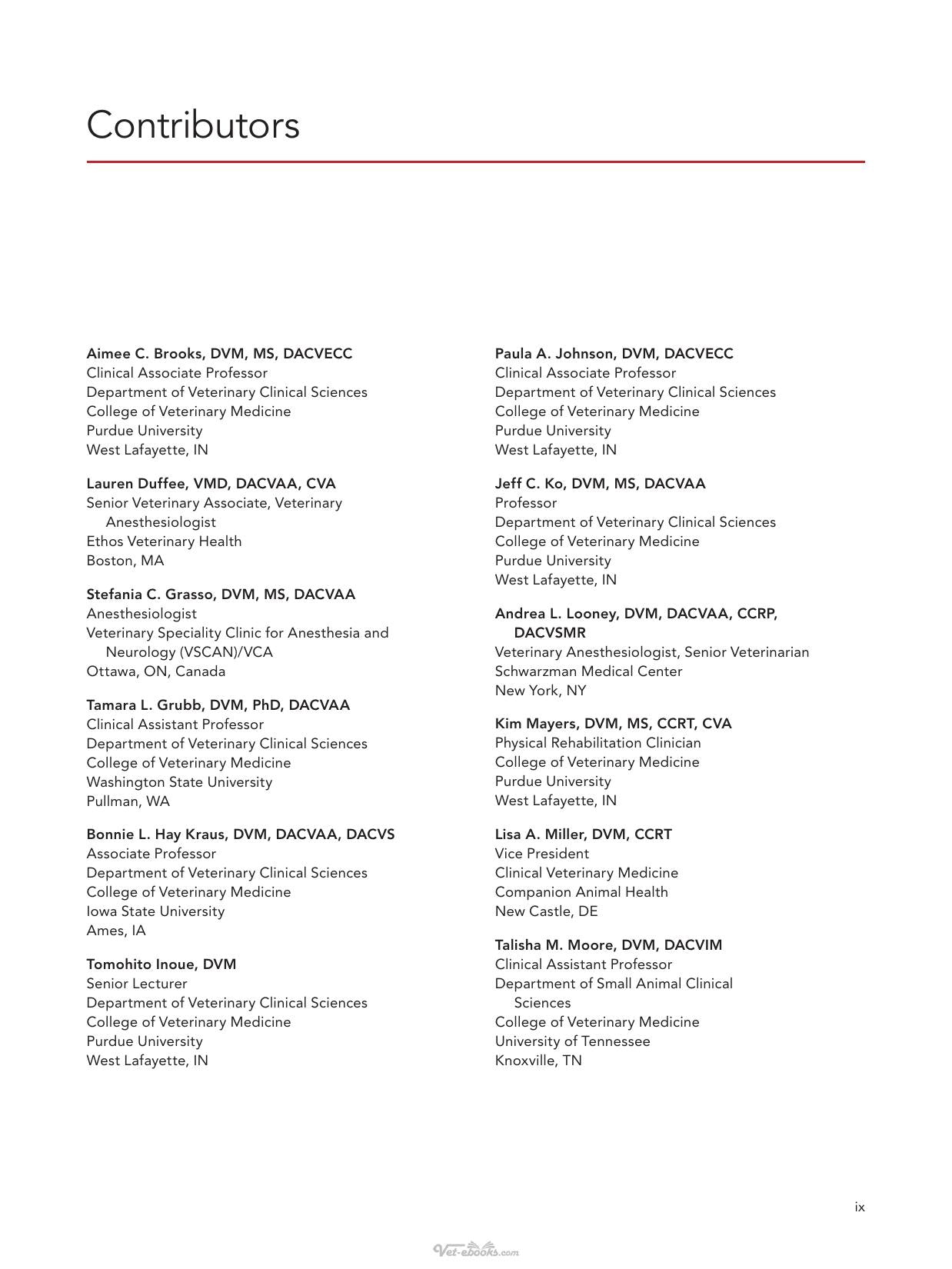 Small Animal Anesthesia And Pain Management A Color Handbook