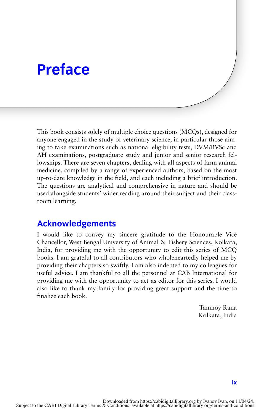 Key Questions In Preventative Farm Animal Medicine Volume 1 Types Causes And Treatment Of Infectious Diseases