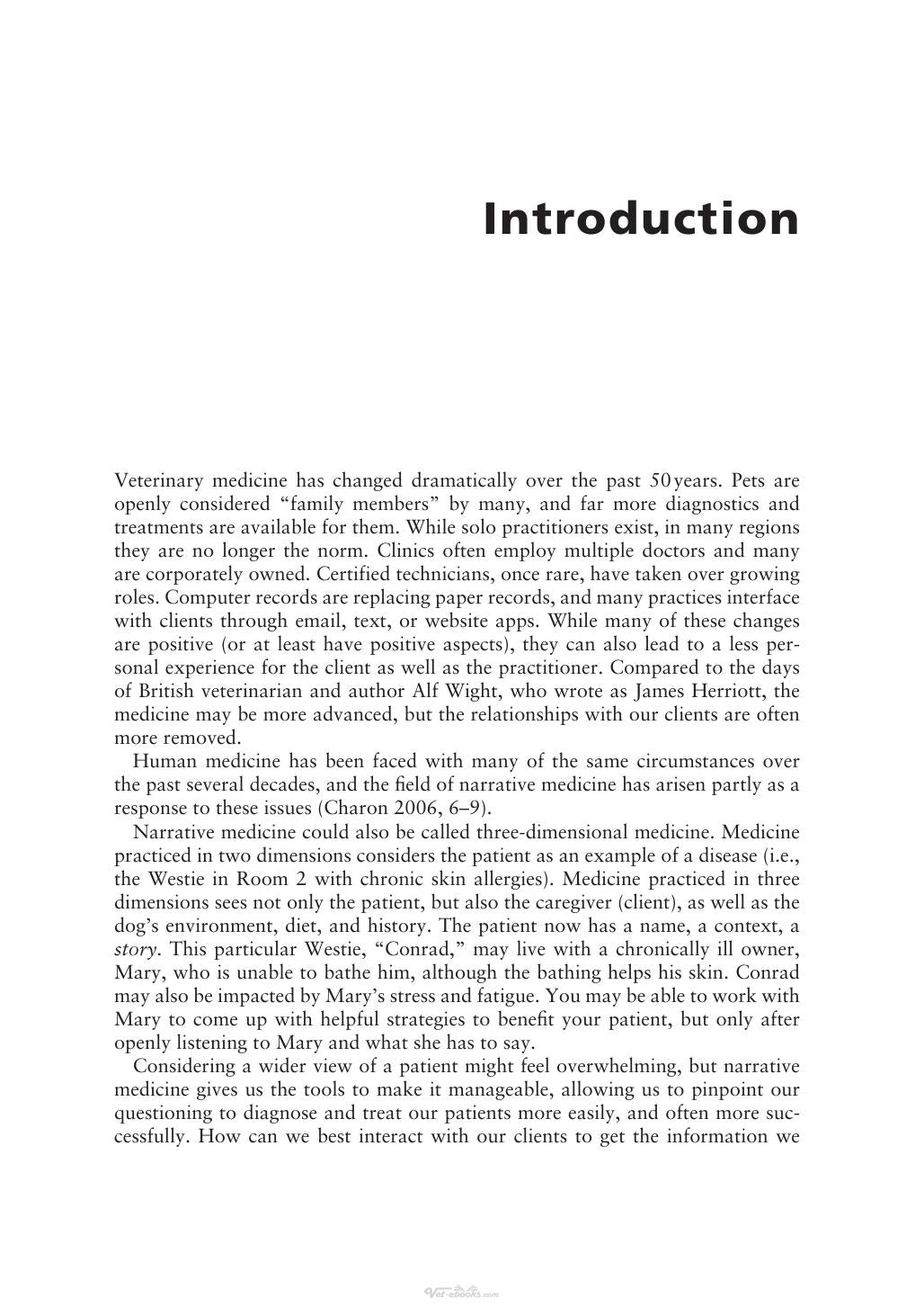 Narrative Medicine In Veterinary Practice