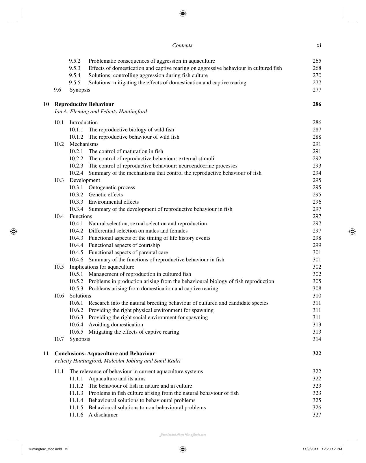 Aquaculture And Behavior