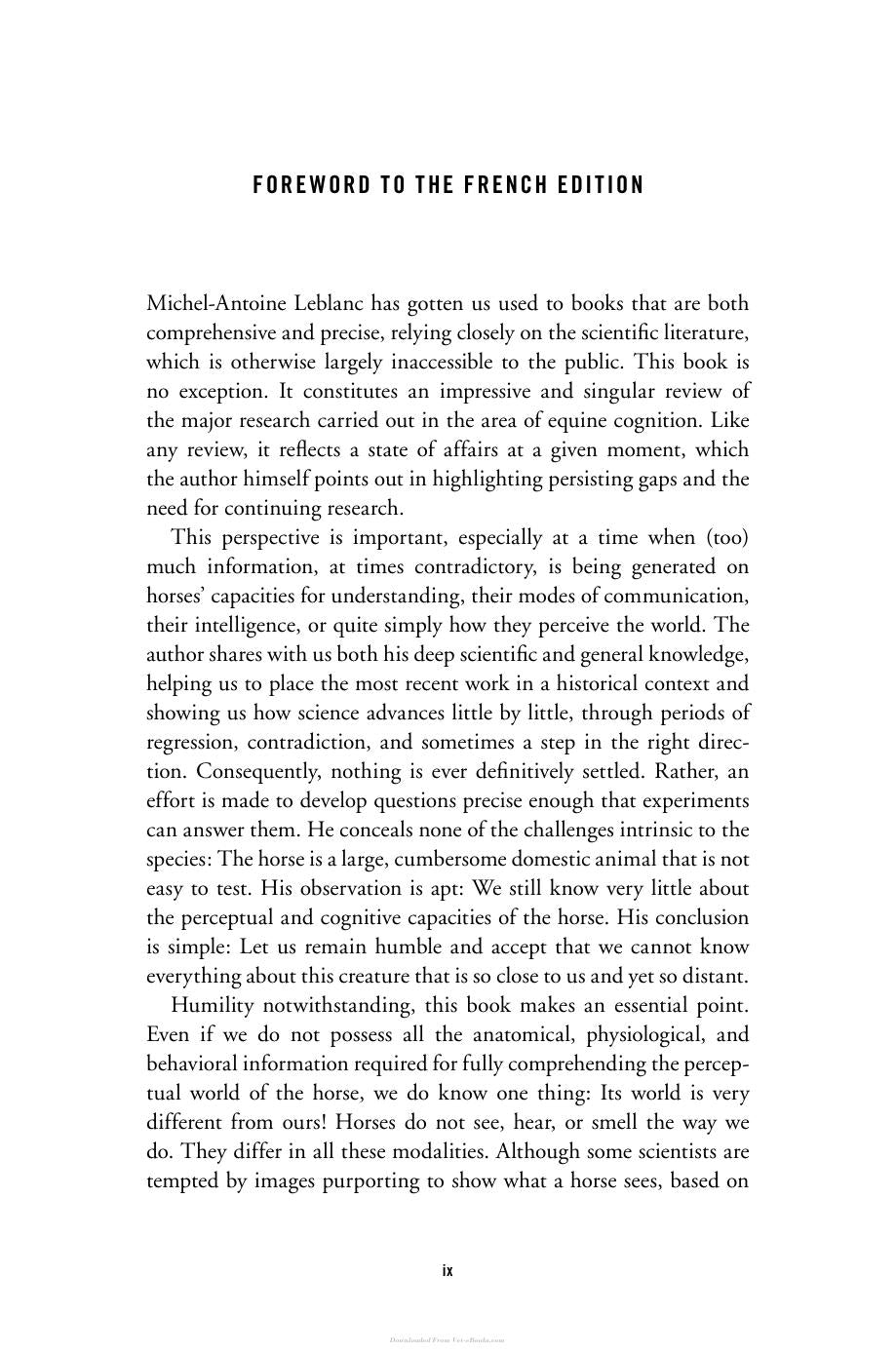 The Mind Of The Horse An Introduction To Equine Cognition