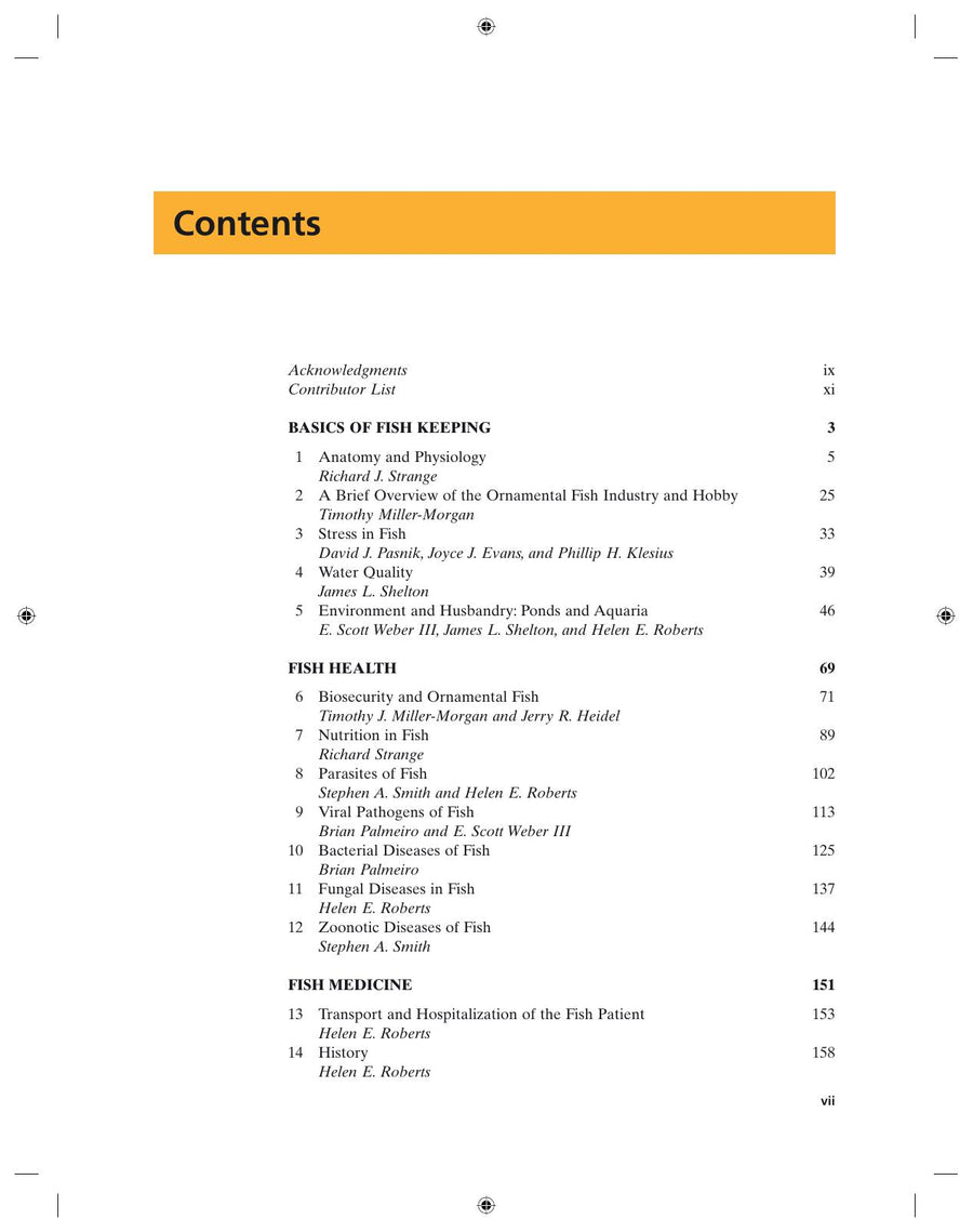Preview page of Fundamentals of Ornamental Fish Health
