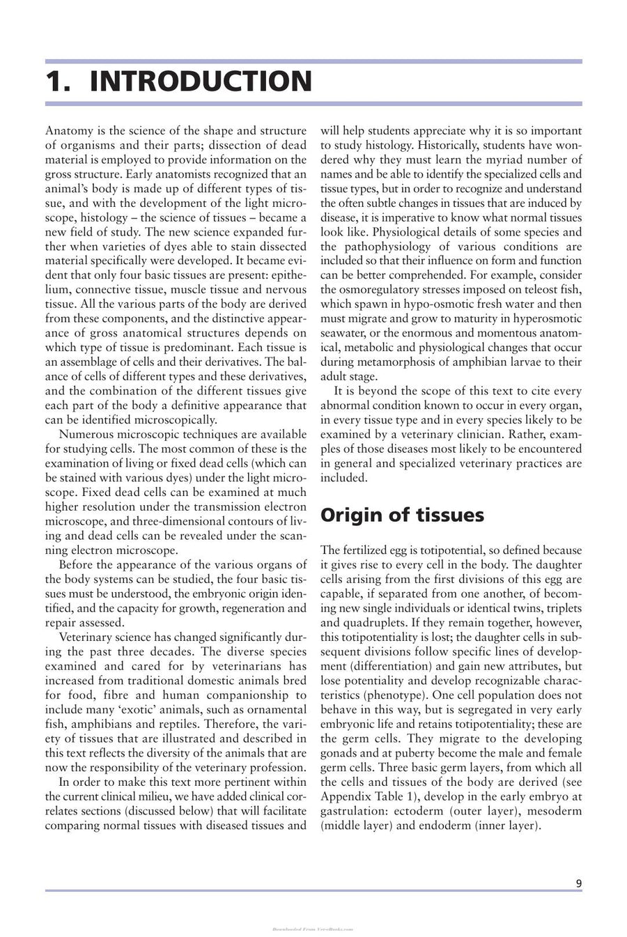 Preview page of Comparative Veterinary Histology with Clinical Correlates