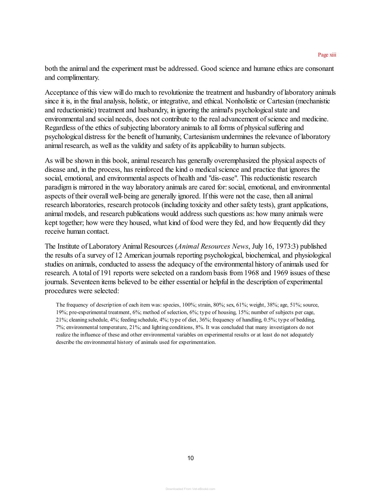 Laboratory Animal Husbandry Ethology Welfare And Experimental Variables