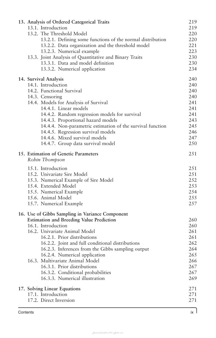 Linear Models For The Prediction Of Animal Breeding Values