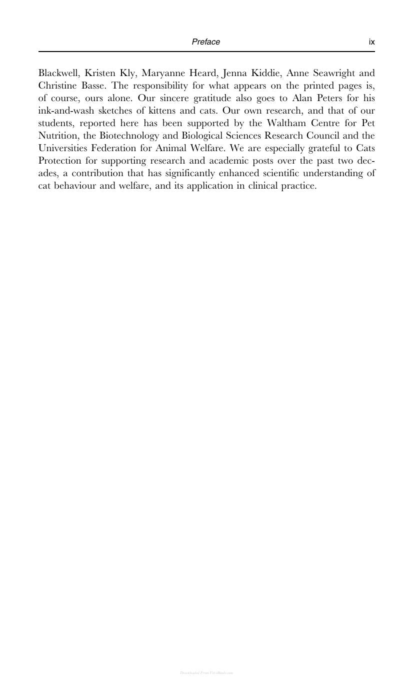Behaviour Of The Domestic Cat 2Nd Edition
