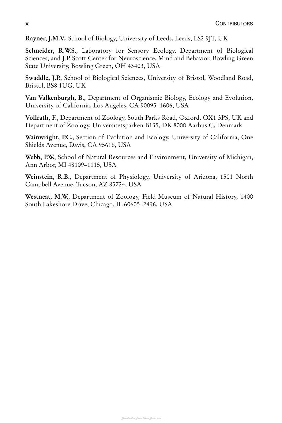 Biomechanics In Animal Behaviour