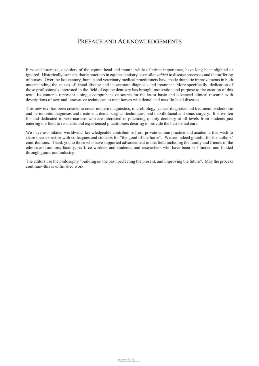 Preview page of Equine Dentistry and Maxillofacial Surgery