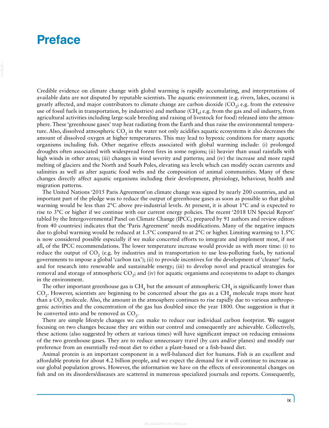 Climate Change And Non Infectious Fish Disorders