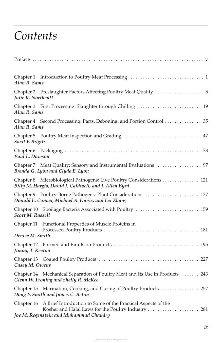 Preview page of Poultry Meat Processing