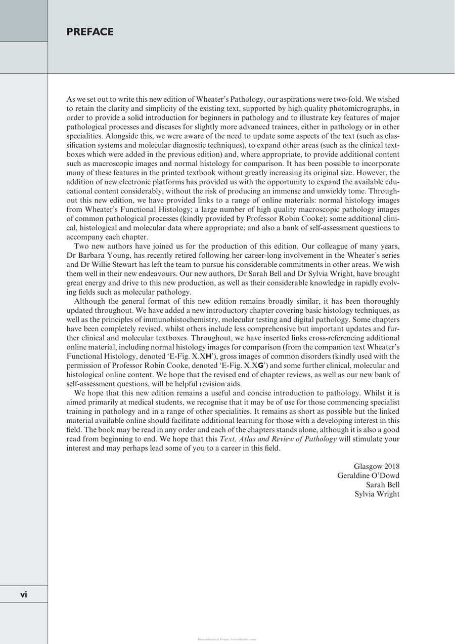 Preview page of Wheater’s Pathology: A Text, Atlas and Review of Histopathology, 6th Edition