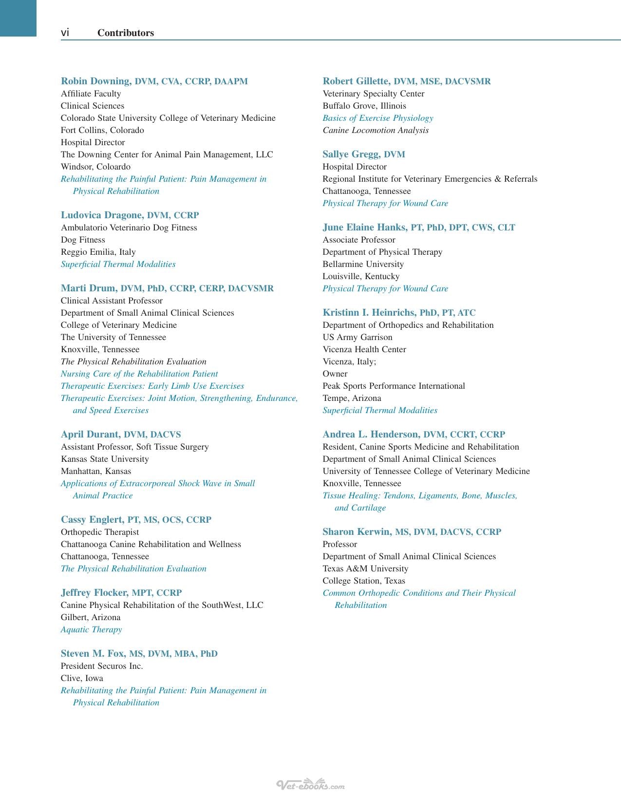 Canine Rehabilitation And Physical Therapy 2Nd Edition