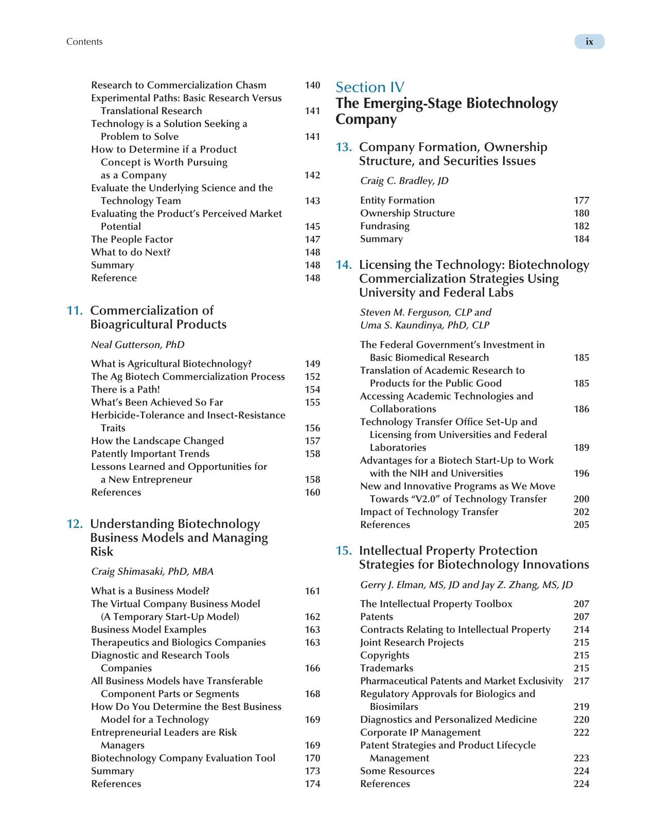 Biotechnology Entrepreneurship Starting Managing And Leading Biotech Companies