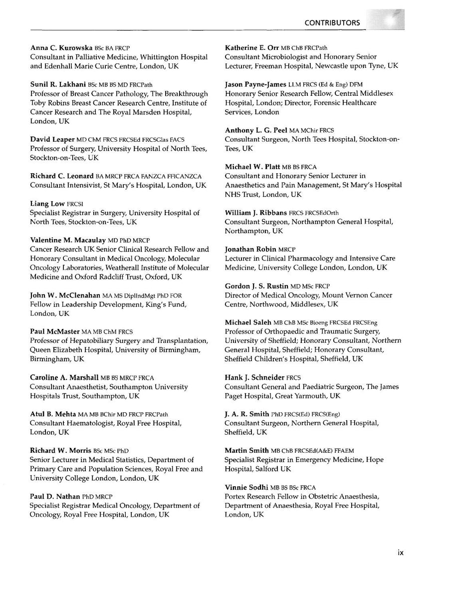 Preview page of Clinical Surgery in General 4th Edition
