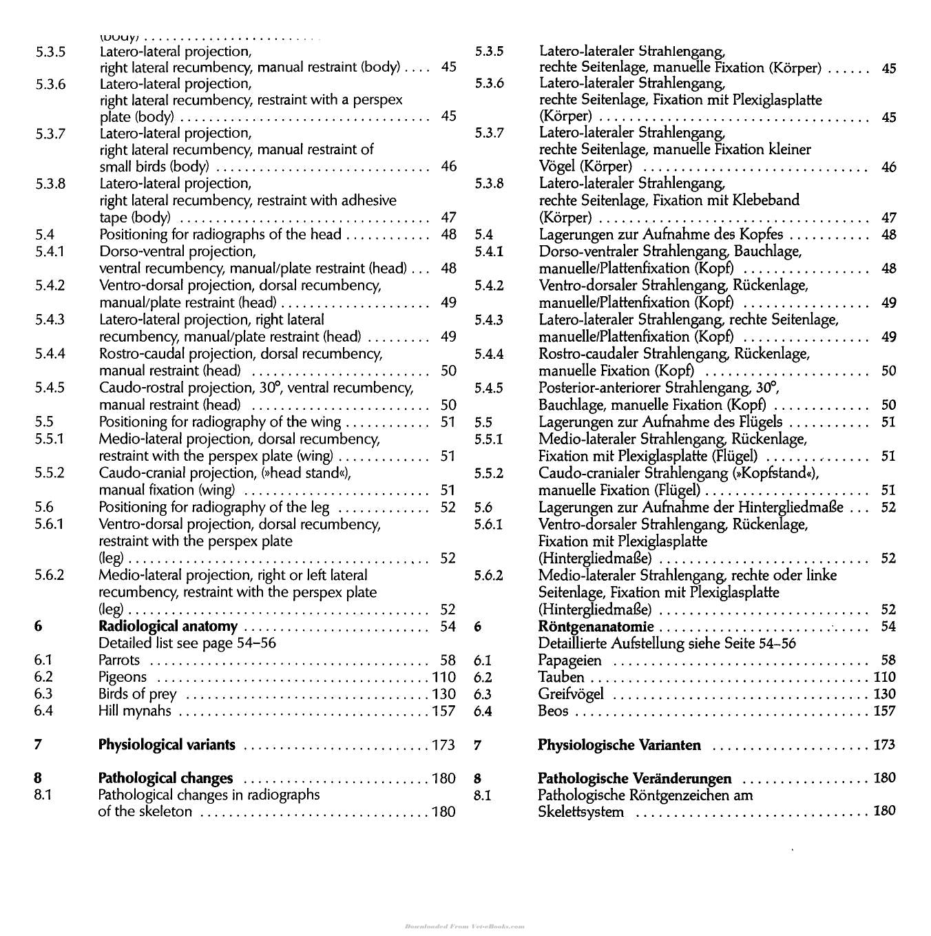 Atlas Of Radiographic Anatomy And Diagnosis Of Cage Birds