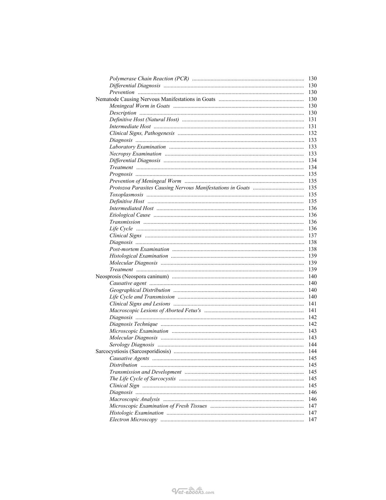 Parasitic Diseases Of Goats