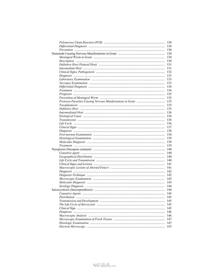 Parasitic Diseases of Goats