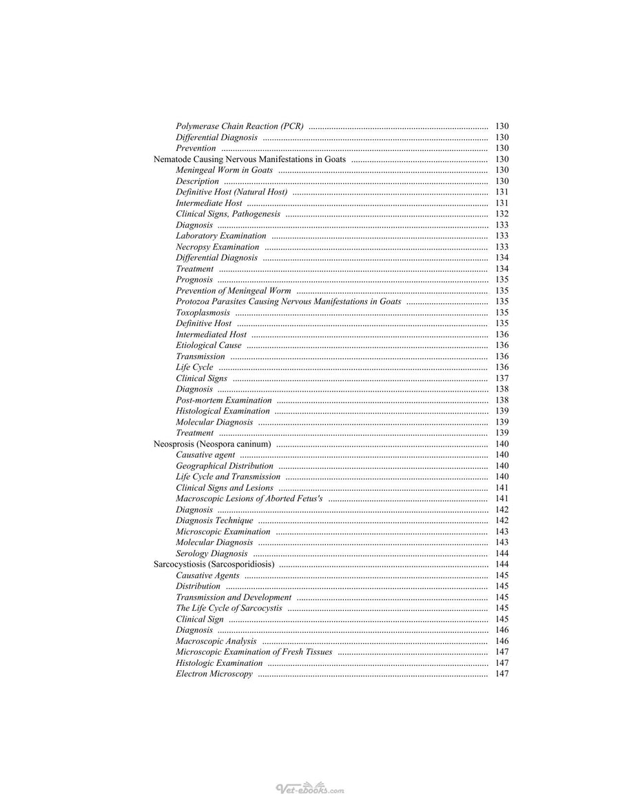 Preview page of Parasitic Diseases of Goats