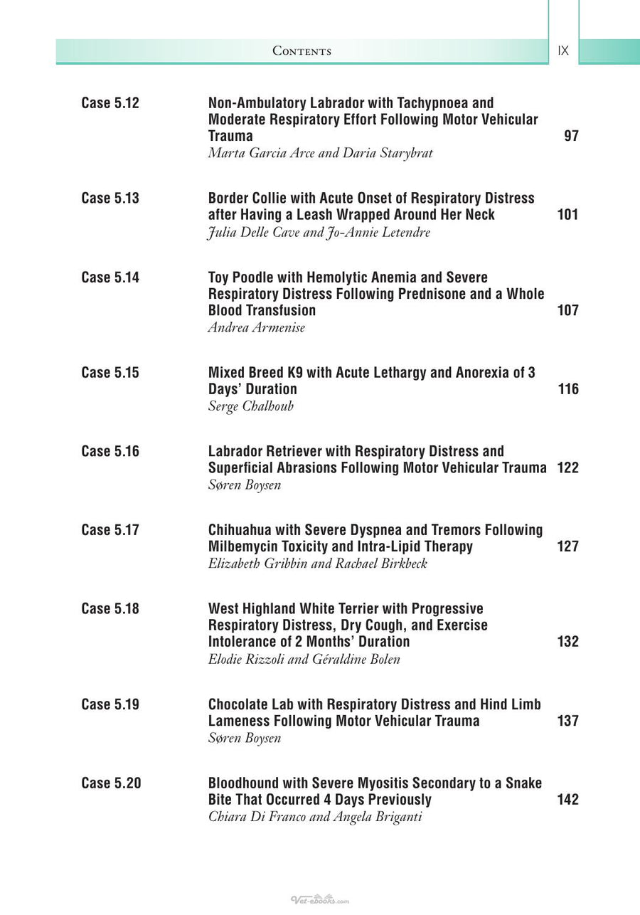 Preview page of Case Studies in Small Animal Point of Care Ultrasound a Color Handbook
