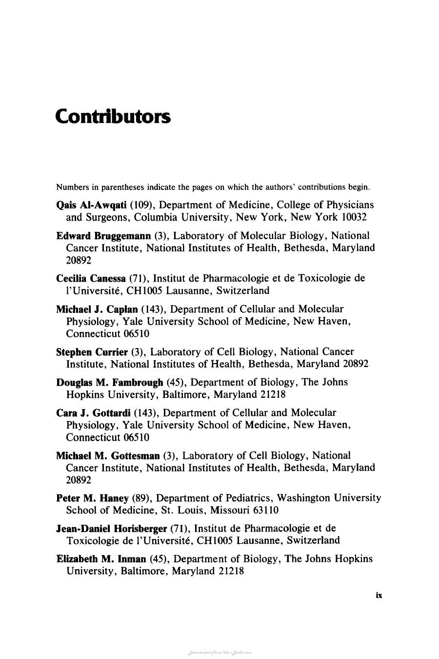Cell Biology And Membrane Transport Processes