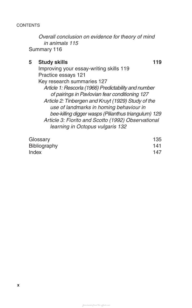 Determinants Of Animal Behaviour
