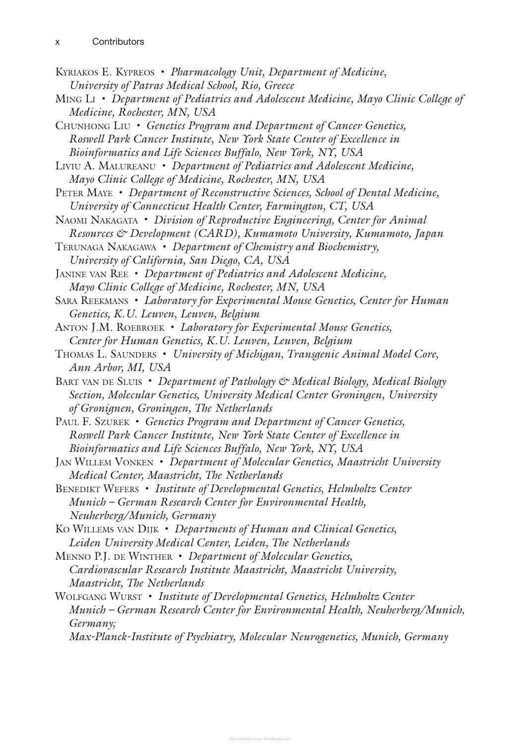 Transgenic Mouse Methods And Protocols 2Nd Edition