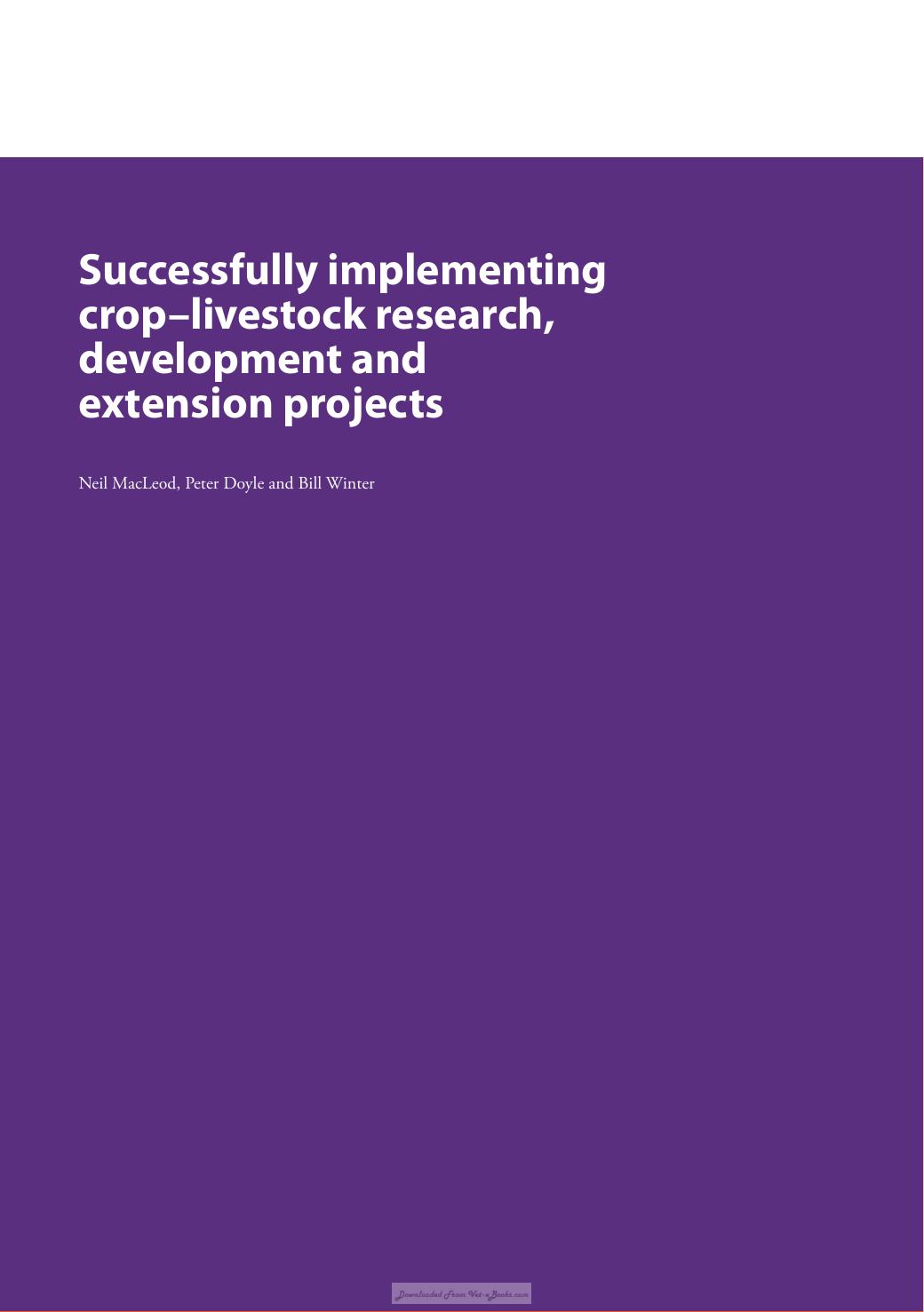 Beef Production In Crop Livestock Systems Simple Approaches For Complex Problems
