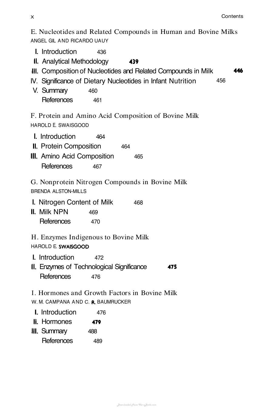 Handbook Of Milk Composition