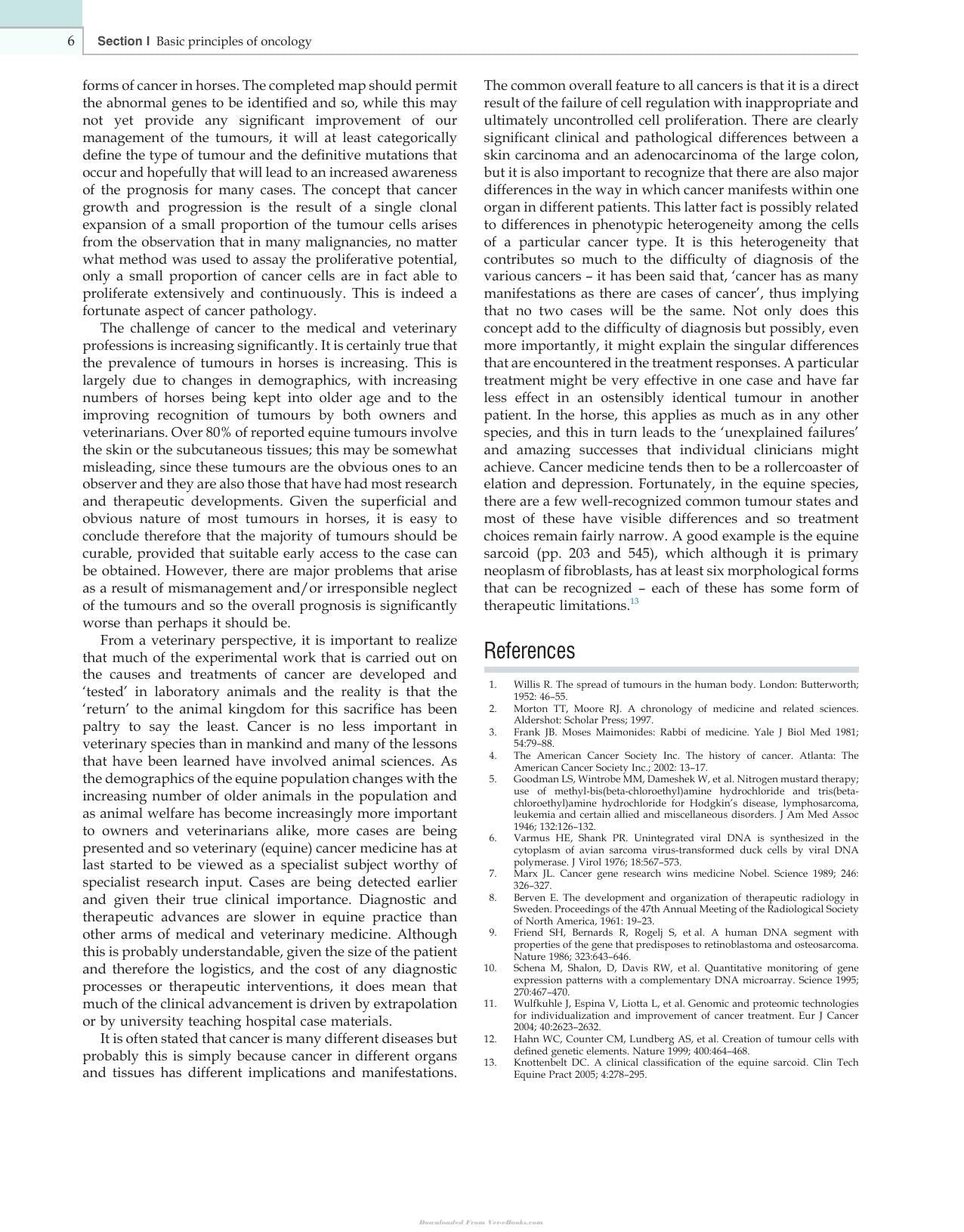 Clinical Equine Oncology