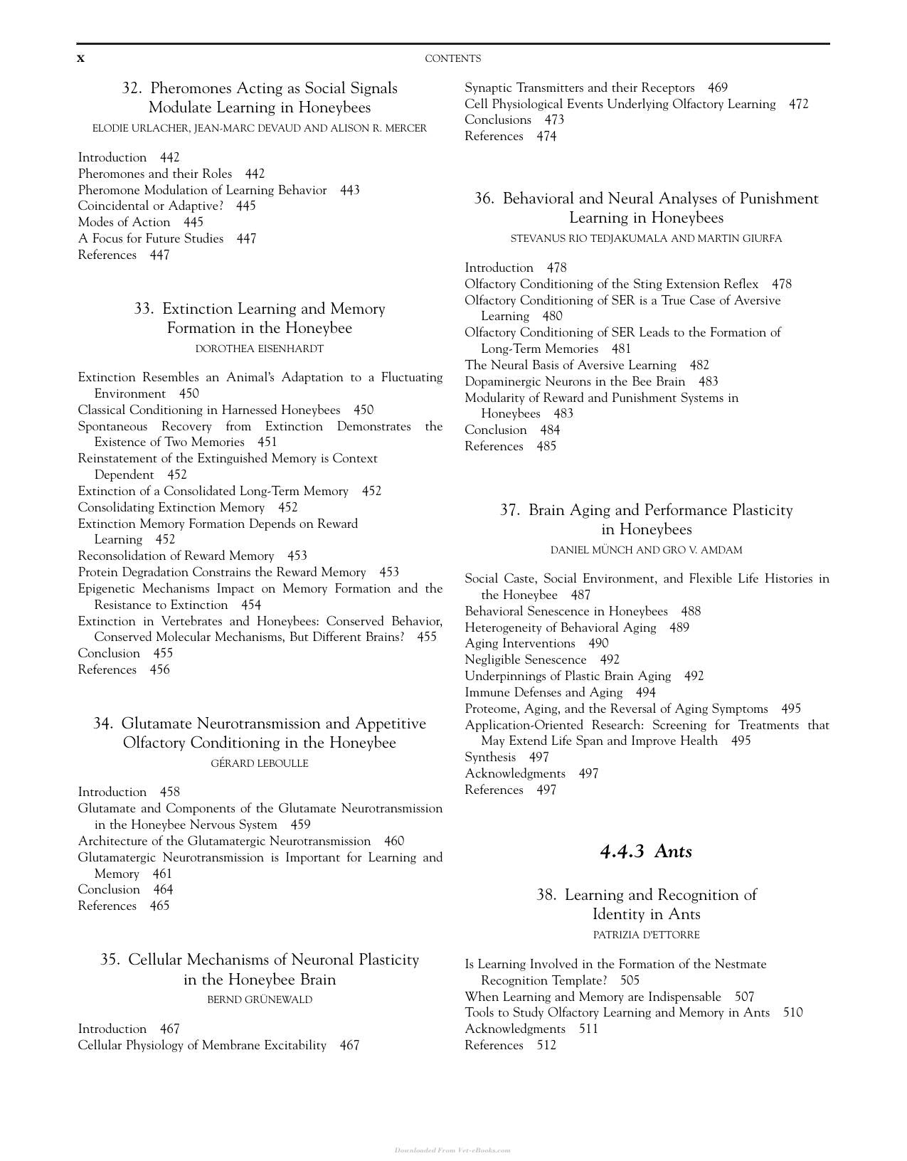 Invertebrate Learning And Memory