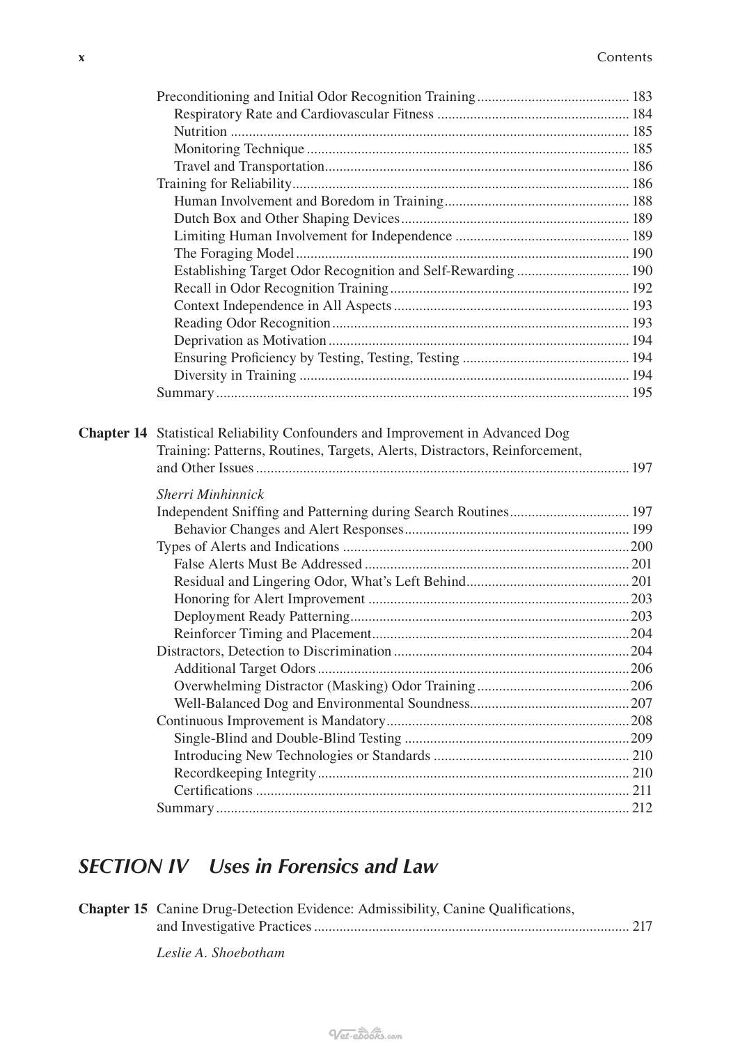 Canine Olfaction Science And Law Advances In Forensic Science Medicine Conservation And Environmental Remediation