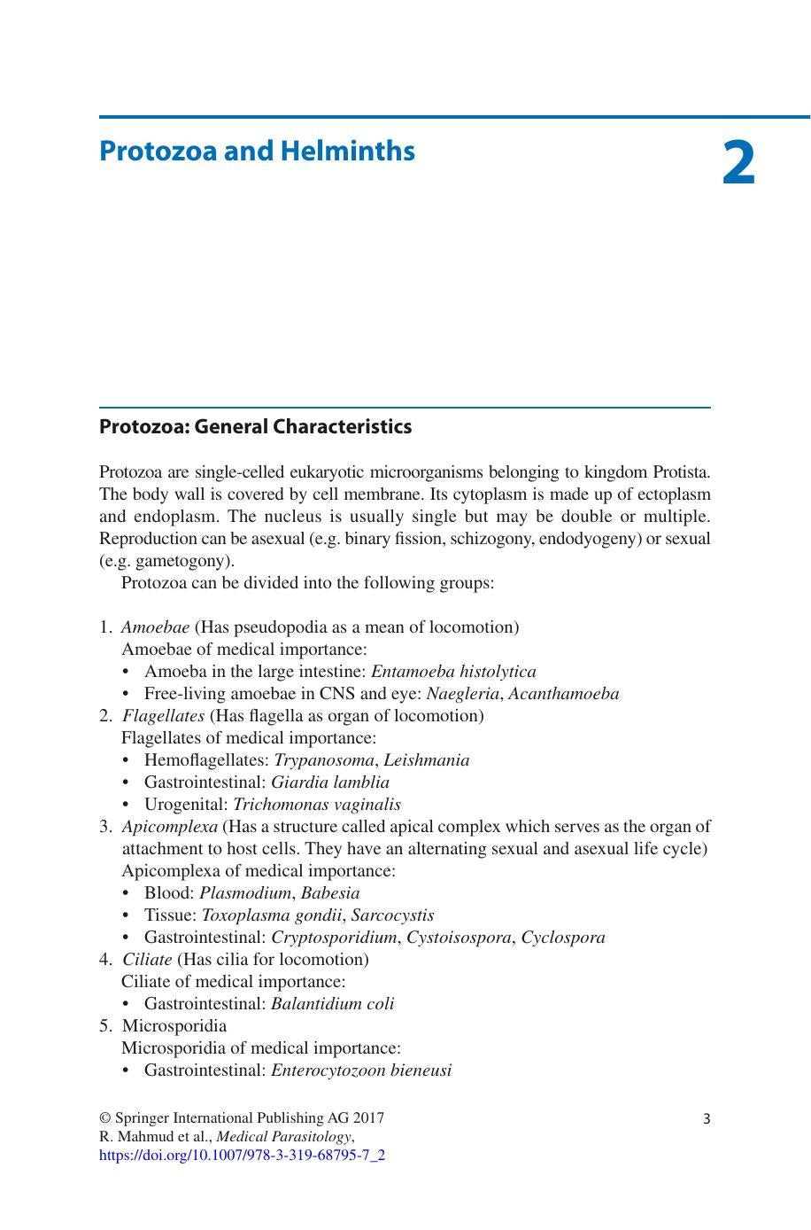 Medical Parasitology A Textbook