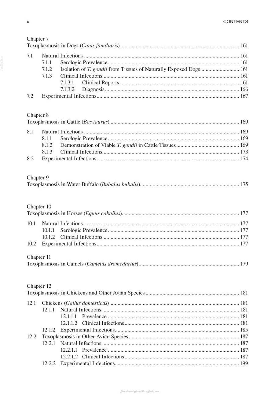 Preview page of Toxoplasmosis of Animals and Humans 2nd Edition