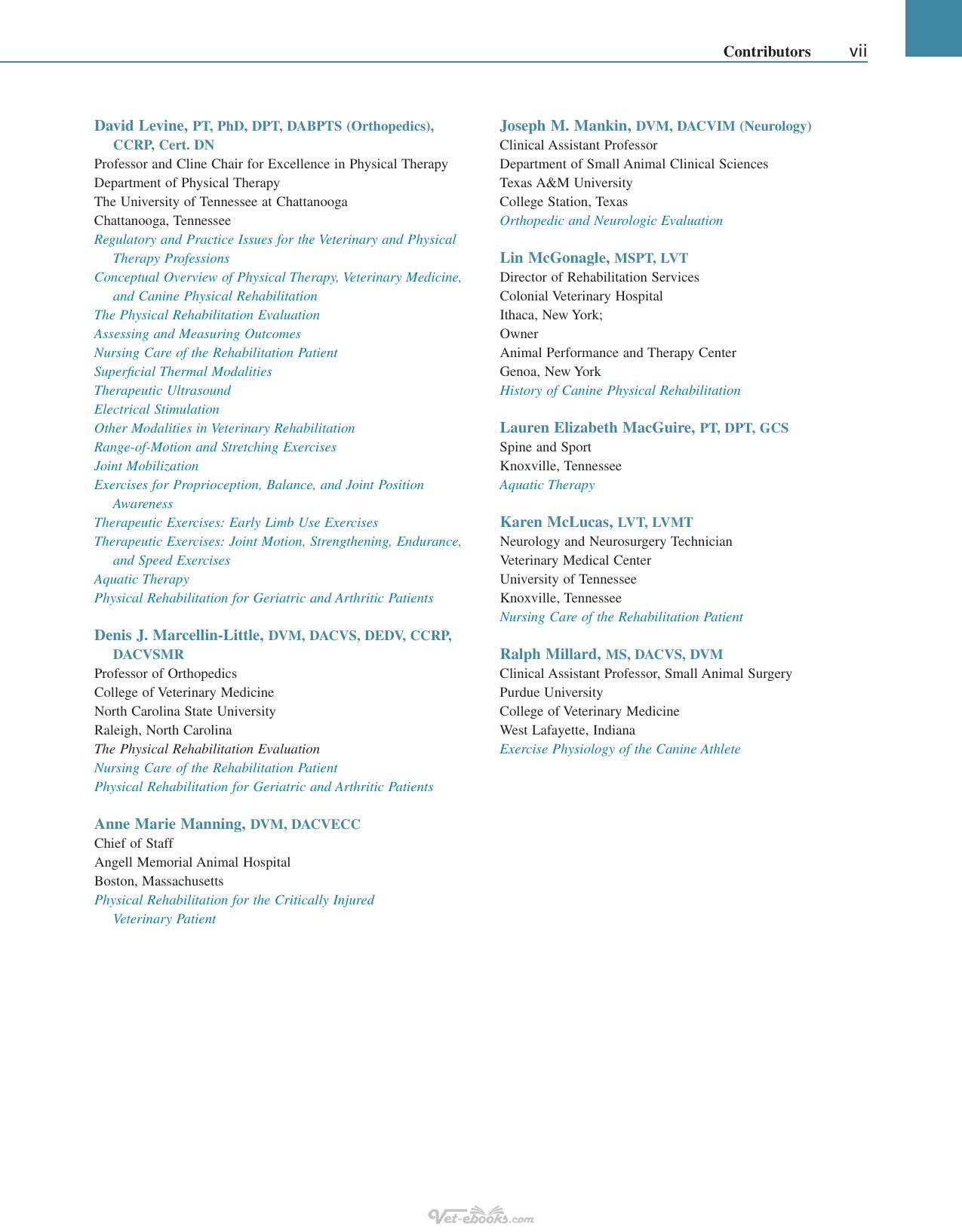 Canine Rehabilitation And Physical Therapy 2Nd Edition