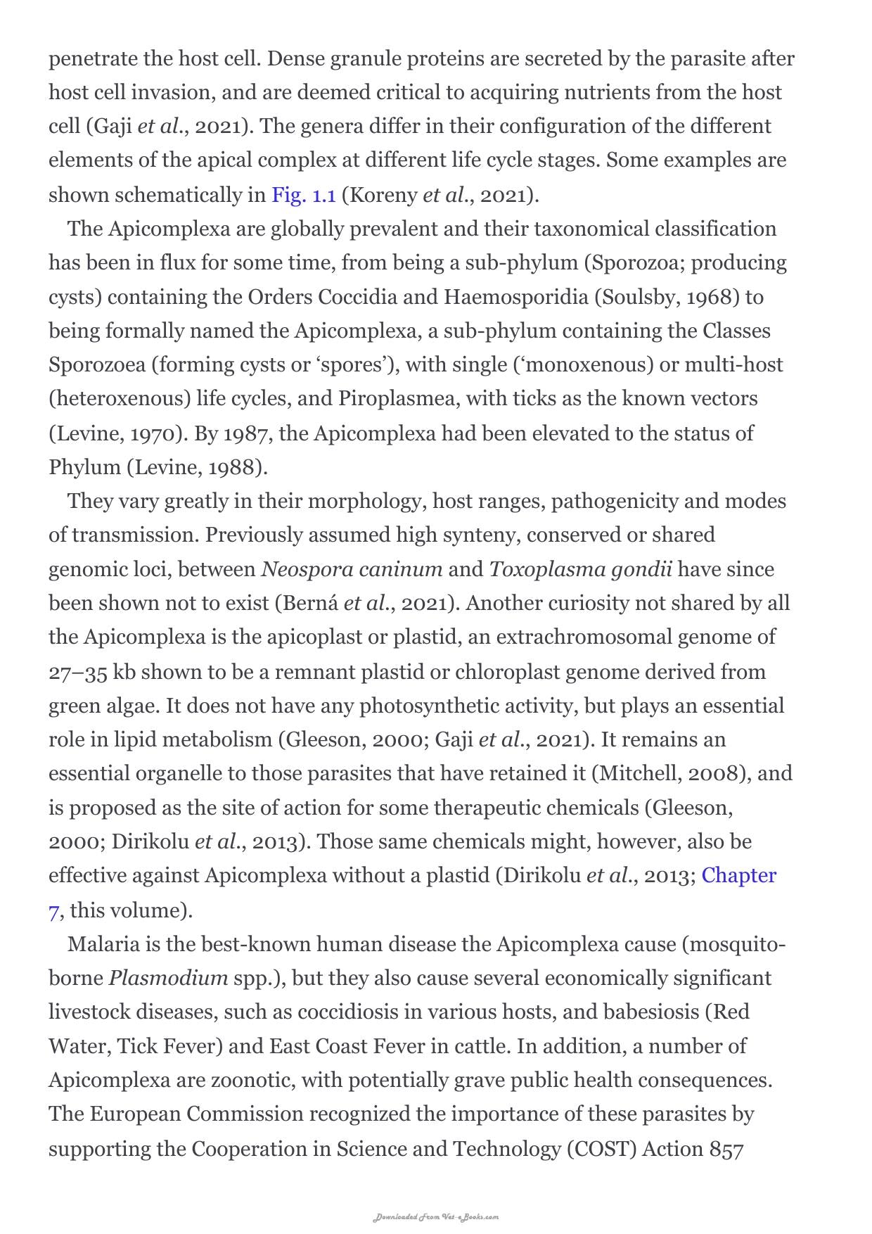 Apicomplexa In Livestock