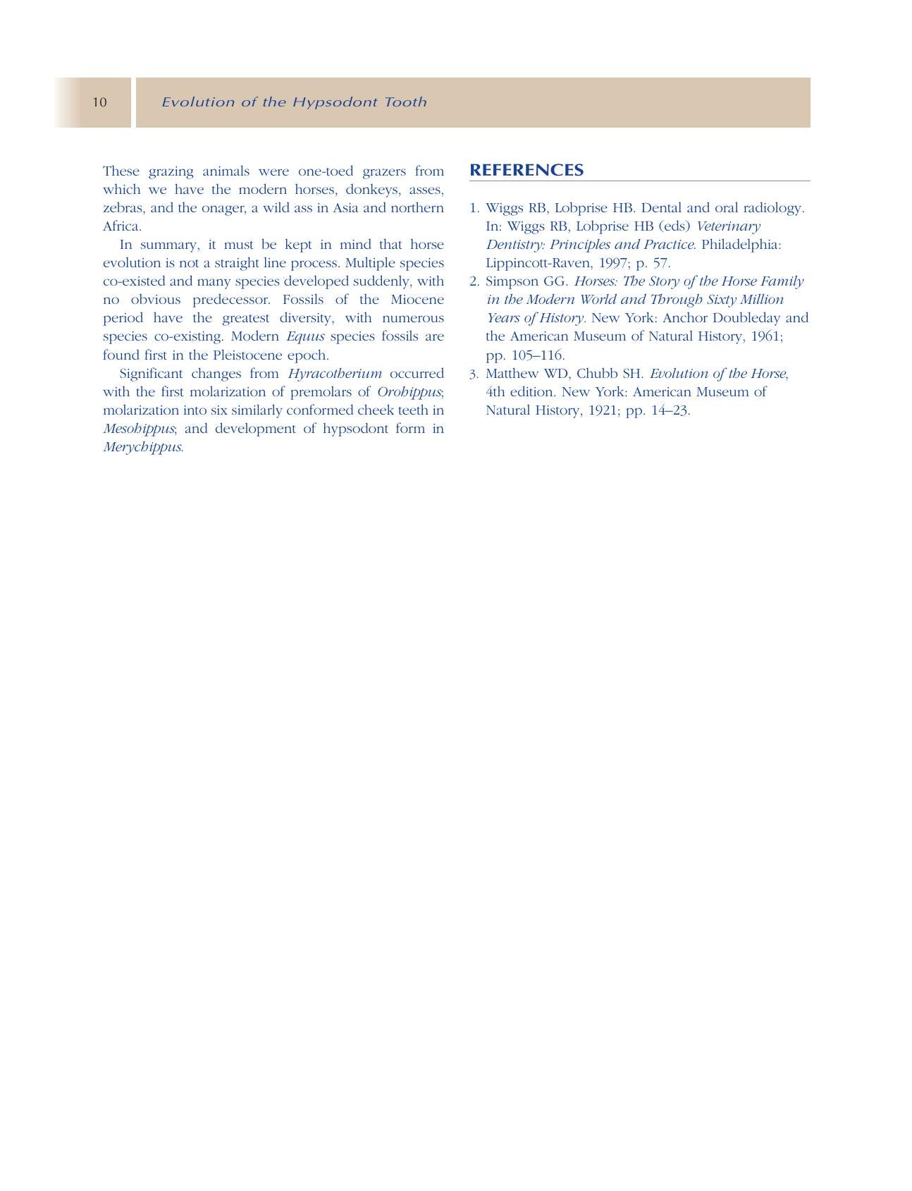 Principles Of Equine Dentistry