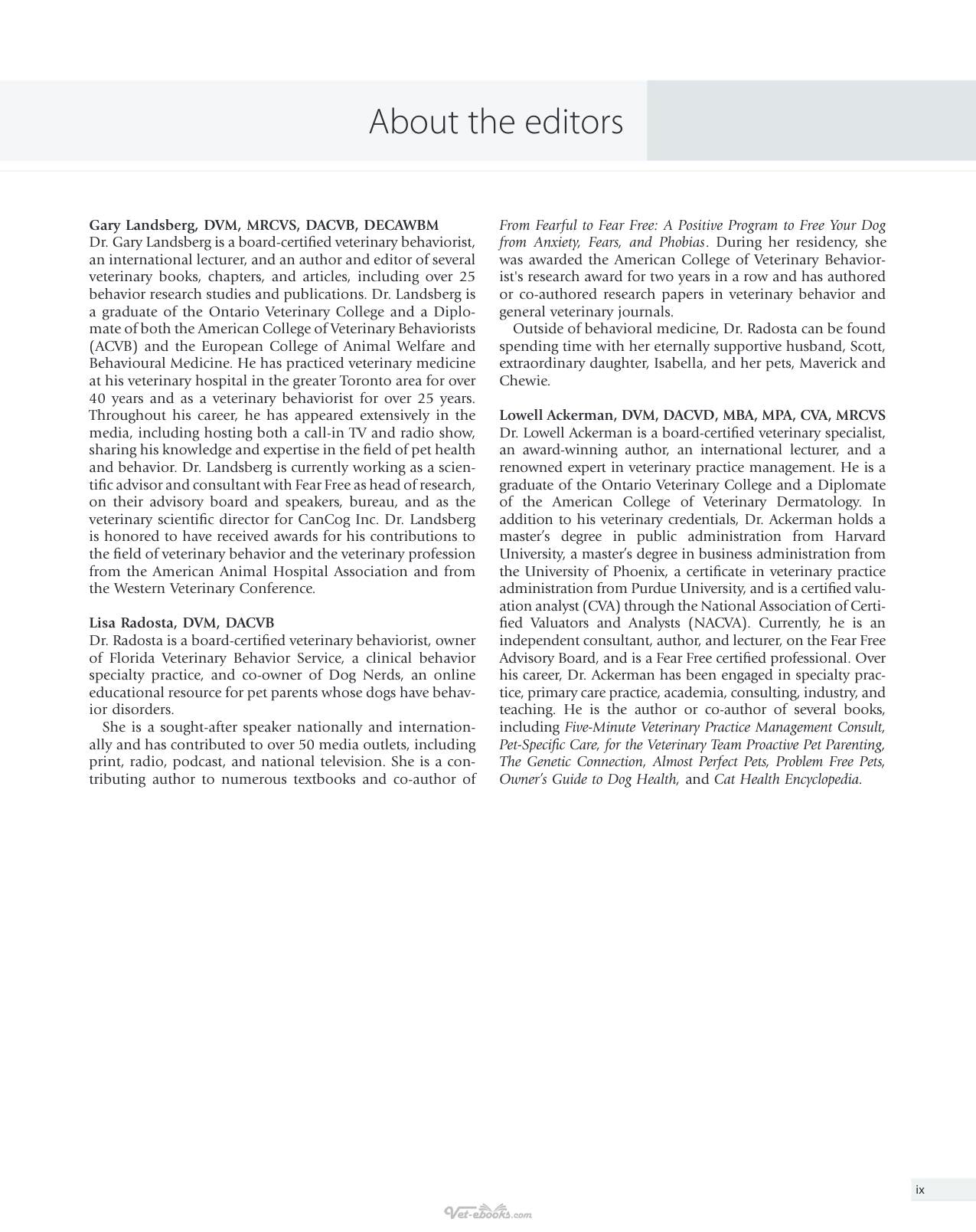 Behavior Problems Of The Dog And Cat 4Th Edition