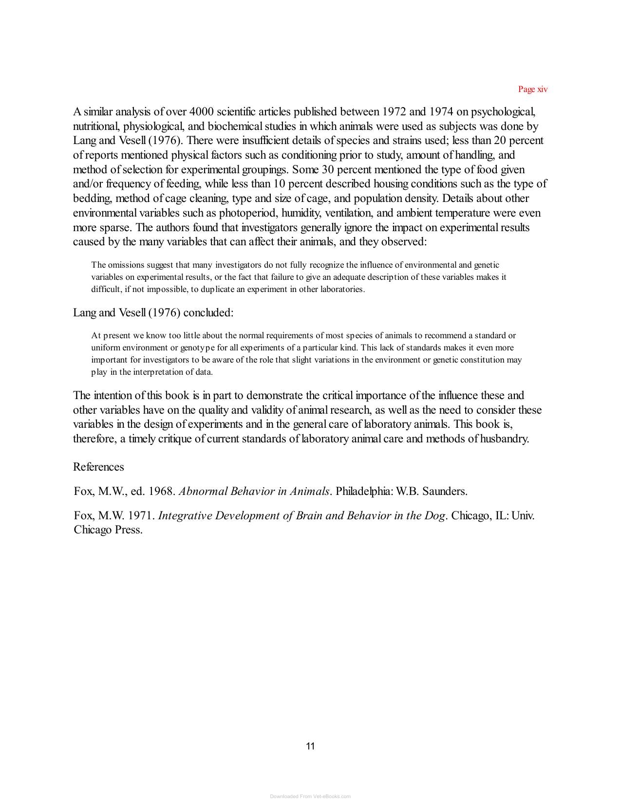 Laboratory Animal Husbandry Ethology Welfare And Experimental Variables