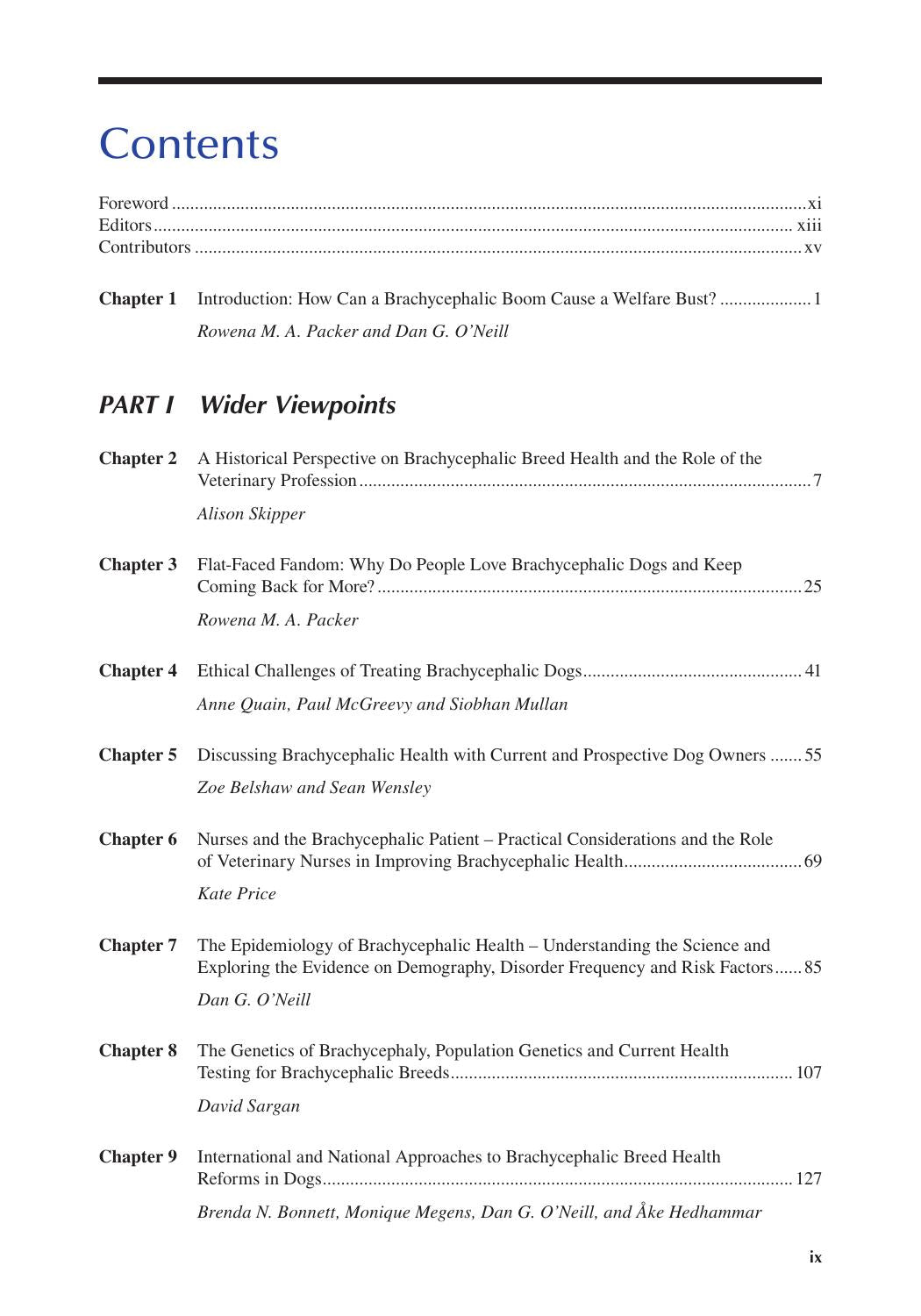 Health and Welfare of Brachycephalic Flat Faced Companion Animals a Complete Guide for Veterinary and Animal Professionals