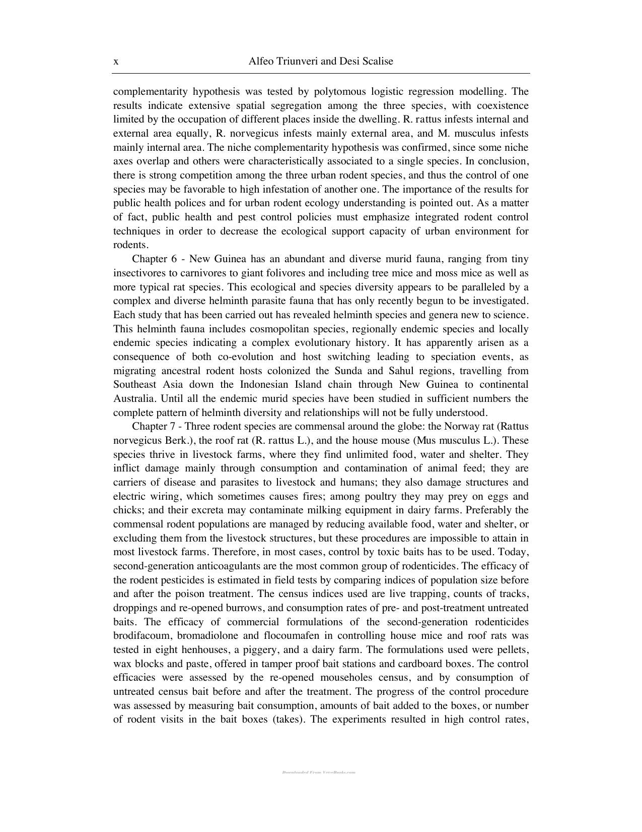Rodents Habitat Pathology And Environmental Impact