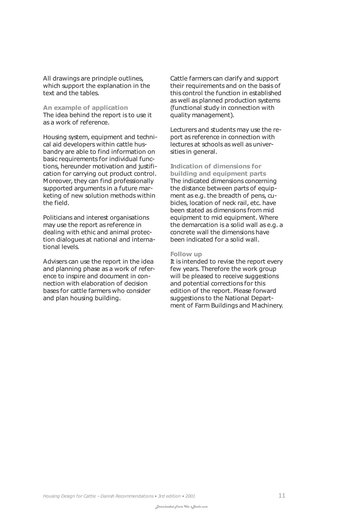Housing Design For Cattle Danish Recommendations