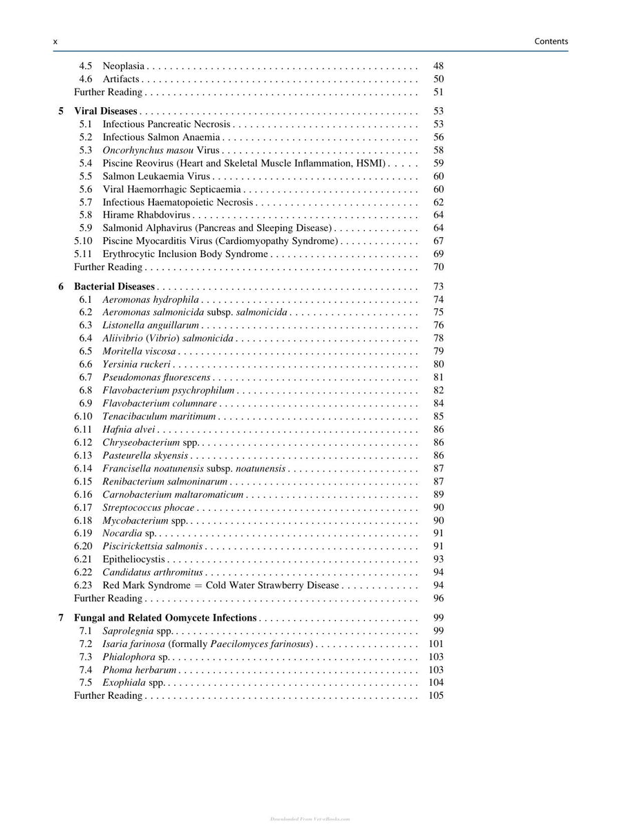 Preview page of A Colour Atlas of Salmonid Diseases 2nd Edition