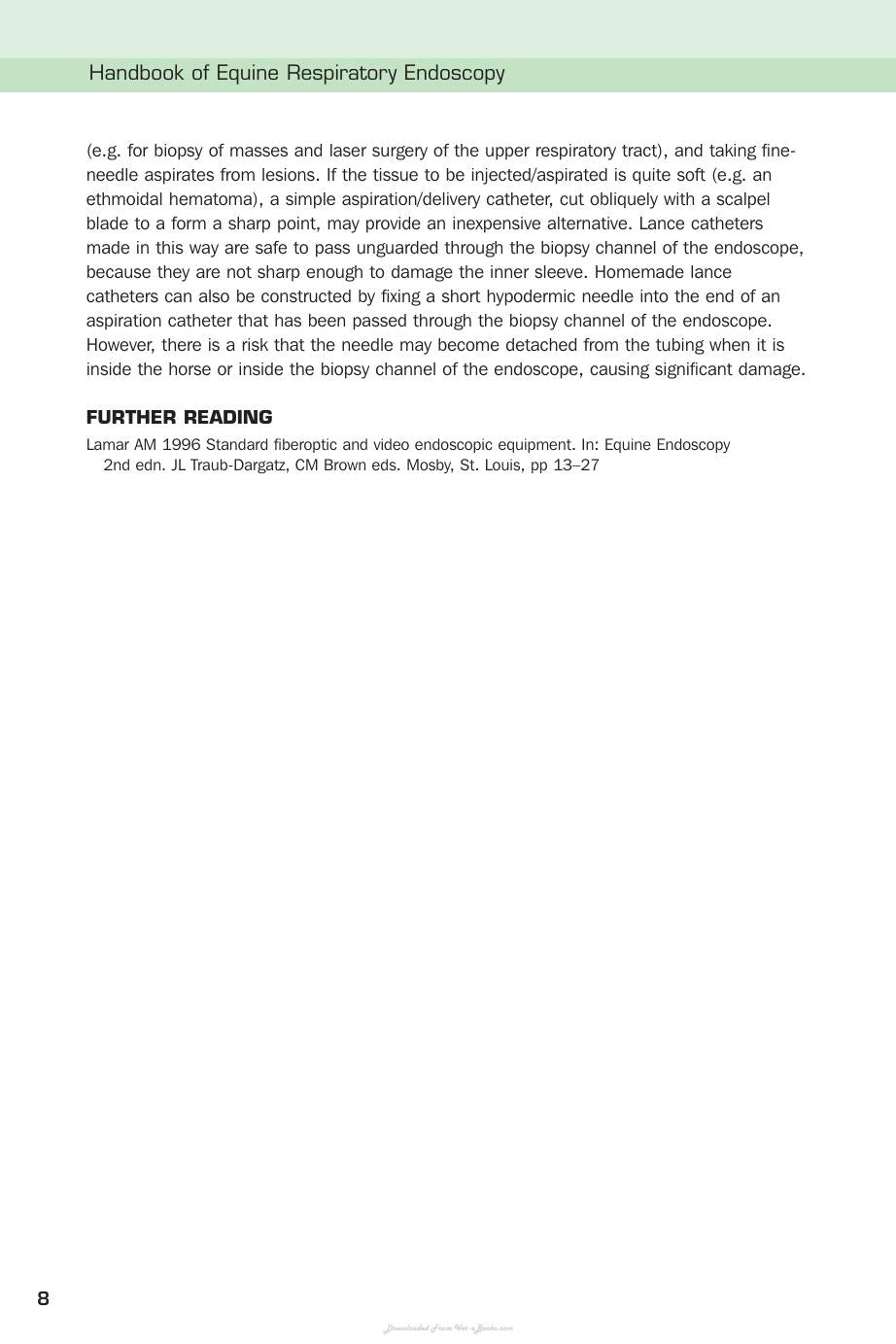 Handbook Of Equine Respiratory Endoscopy