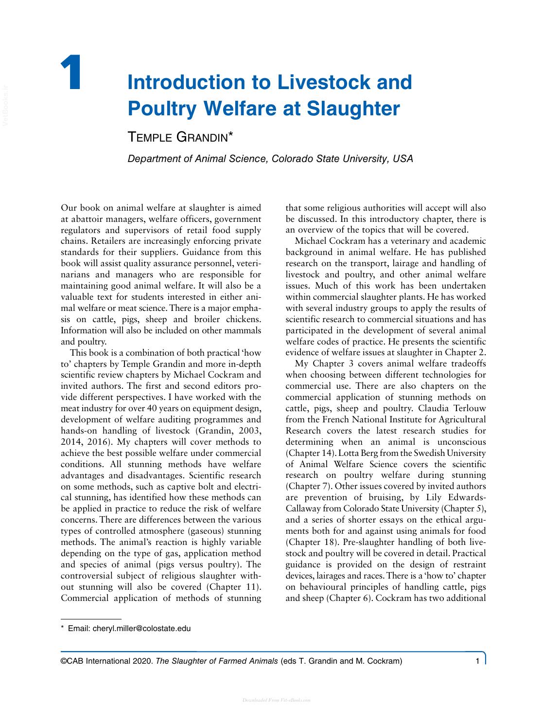 The Slaughter Of Farmed Animals Practical Ways Of Enhancing Animal Welfare