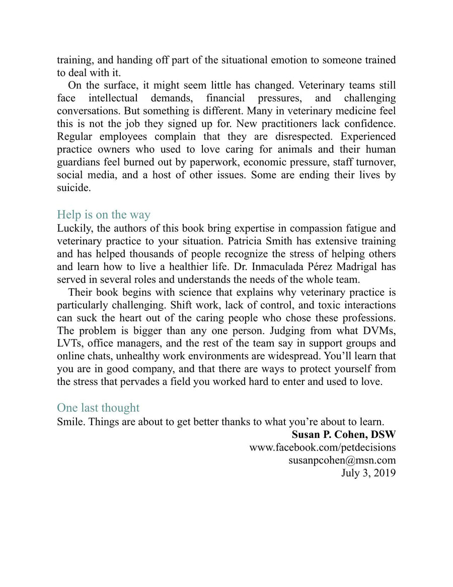 Preview page of Stress Compassion Fatigue and Burnout Handling in Veterinary Practicee