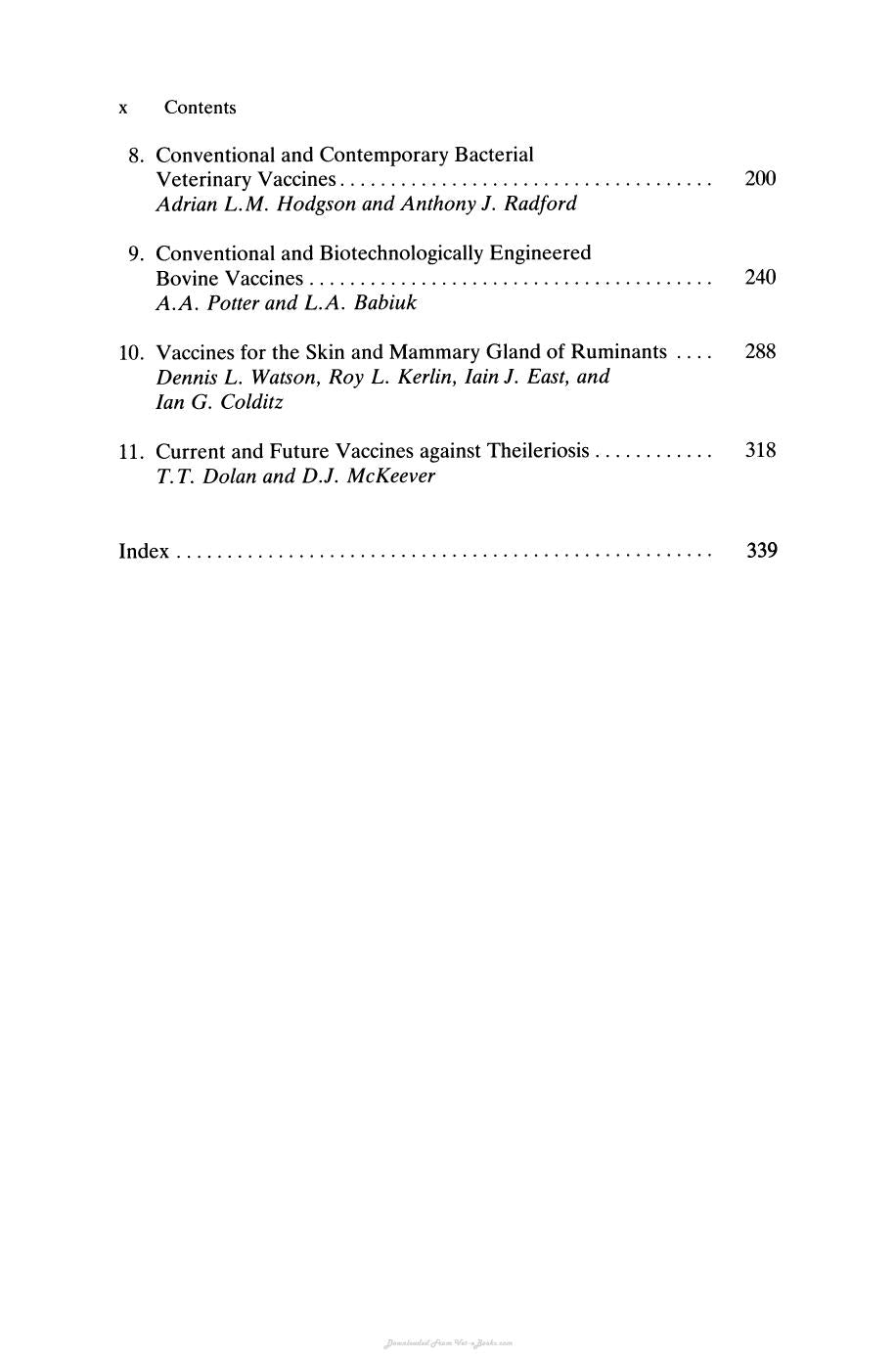 Progress In Vaccinology Volume 4 Veterinary Vaccines