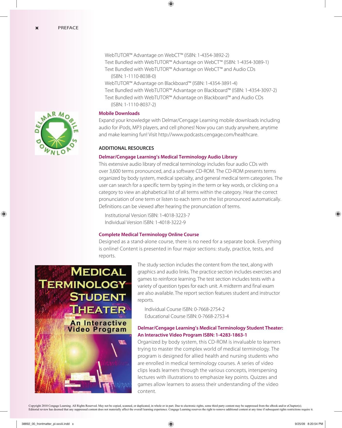 Medical Terminology A Programmed Systems Approach 10Th Edition